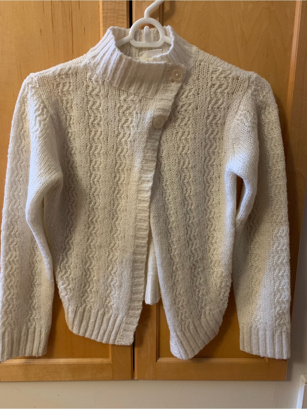 Girls Crazy 8 Cream Cable-Knit Button Cardigan
Size L (10-12)